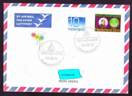 Netherlands On Air Mail Cover To South Africa - 1988 (1980) - Free University Centennial, - Covers & Documents
