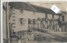 BOURGOGNE - 58 - NIEVRE - SAINT AMAND EN PUYSAYE - Une Poterie - Métier - Ouvriers Et Production - Petite Pliure Droite - Saint-Amand-en-Puisaye