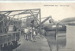 PICARDIE - 60 - OISE - MONTATAIRE - Pont Des Forges - Gros Plan Avec Chevaux Et Péniches - Montataire