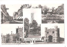 Kings Lynn Multiview Norfolk Postcard Unused - Otros & Sin Clasificación