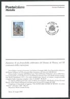 2000 ITALIA BOLLETTINO ILLUSTRATIVO N. 20 DUOMO DI MONZA - Andere & Zonder Classificatie