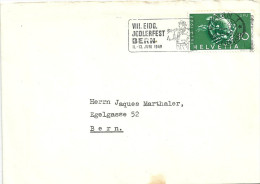 Brief  Bern  (Stempel Eidg. Jodlerfest Bern)         1949 - Briefe U. Dokumente