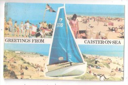 GREETINGS FROM Caister - On - Sea MULTIVIEW  YACHT YACHTING  NEAR YARMOUTH NORFOLK  GREAT YARMOUTH - Otros & Sin Clasificación