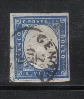 W778 - SARDEGNA , 20 Cent Annullo " Genova 2 Ott 59 - Sardegna