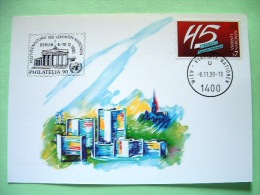 United Nations Vienna 1990 Special Cancel Berlin On Postcard - UN 45 Anniv. - Lettres & Documents