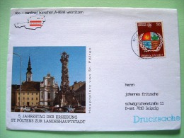 United Nations Vienna 1991 Cover To Leipzig Germany - St. Polten - Lettres & Documents