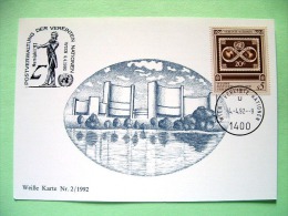 United Nations Vienna 1992 Special Cancel NUMIPHIL Wien On Postcard - Postal Administration 40 Anniv. - Brieven En Documenten