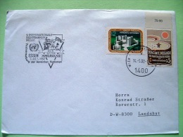 United Nations Vienna 1992 Special Cancel ESSEN On Cover To Germany - UN Office In Vienna 10 Anniv. - Lettres & Documents