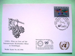 United Nations Vienna 1994 FDC Postcard - UNCTAD - Special Olympics Cancel SINDELFINGEN - Transport Cancel Plane Ship... - Brieven En Documenten