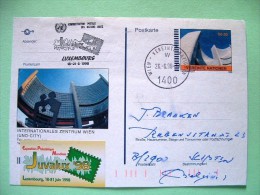 United Nations Vienna 1998 Special Cancel JUVALUX On Pre Paid Postcard - UN Office - Stamp On Cancel - Brieven En Documenten