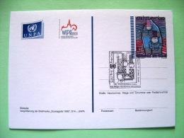 United Nations Vienna 2000 FDC Pre Paid Postcard - Painting - Comics - Brieven En Documenten