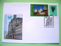 United Nations Vienna 2000 Special Cancel Wien On Postcard - UNESCO World Heritage Spain - Bird - Lettres & Documents
