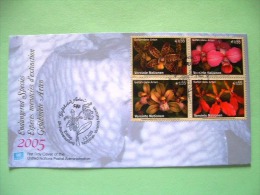 United Nations Vienna 2005 FDC Cover - Flowers Orchids (Scott 363a = 6 $) - Brieven En Documenten