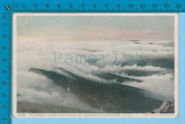 White Mts. N.H.  ( The Summit Above The Clouds Mt Washington ) Carte Postale Post Card Recto/verso - White Mountains