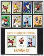 ZAIRE 1982 WORLD CUP FOOTBALL / SOCCER Complete SET + S/S  MNH (3ALL) - Sonstige & Ohne Zuordnung