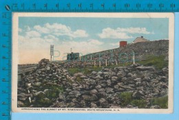 White Mts. N.H.  ( Approaching The Summit Of Mt. Washington ) Carte Postale Post Card Recto/verso - White Mountains