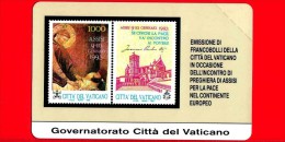 Scheda Telefonica - NUOVA - VATICANO - Golden 1 - C & C 6001 - Incontro Assisi Per La Pace - Vatican