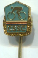 Cycling, Bike, Bicycles - CSSC, Czech Republic, Vintage Pin, Badge - Radsport