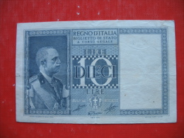10 LIRE - Regno D'Italia – 10 Lire