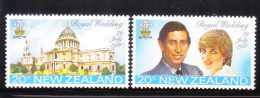 New Zealand 1981 Royal Wedding MNH - Unused Stamps