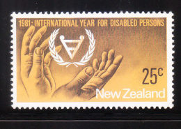 New Zealand 1981 Int'l Year Of Disabled Persons MNH - Unused Stamps