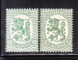 Finland 1917-29 Arms Of Republic 2v MNH - Nuovi