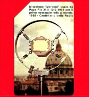 Scheda Telefonica - USATA - VATICANO N. 14 - C & C 6014 - Centenario Della Radio - Marconi - Pio XI - Vatikan