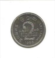 D3 Sri Lanka 2 Rupees 1995. FAO - Sri Lanka