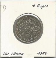 D3 Sri Lanka 1 Rupee 1982. - Sri Lanka (Ceylon)