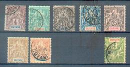 GUY 342 - YT 32-33- 34-35 - 37 Obli / 38 (*) / 39 Obli - Le 1 F  Vert (YT 42) Est Non Compté - Offert - Used Stamps