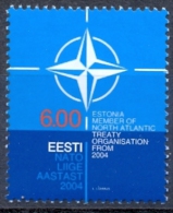 EE 2004-492 EE IN NATO, ESTONIA, 1 X 1v, MNH - NATO