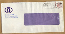 Enveloppe Cover Brief SNCB NMBS Gare De Namur Recettes Marchandises S81 + Flamme - Other & Unclassified
