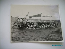 1937 NIGERIA  LAGOS  CORONATION REGATTA , DECORATED CANOE WITH NATIVE WOMEN , REAL PHOTO , 0 - Nigeria