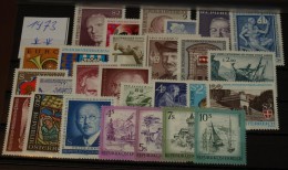 Österreich Jahrgang  1973  Jear Set Postfrisch ** MNH    #3958 - Ganze Jahrgänge