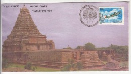 Peacock, Bird, TANAPEX 93, UNESCO Temple, Heritage Site, Special Exhibition Cover , - Paons