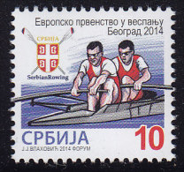 Serbia, 2014, Rowing European Championship, Surcharge, MNH (**) - Serbien