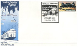 (30)  Australia Opening Of Eastern Suburb Railway Line - 1979 - Lettres & Documents