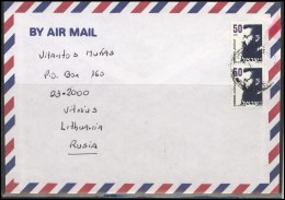 ISRAEL Postal History Cover Brief IL 013 Famous Personalities Air Mail - Briefe U. Dokumente