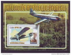 2010.36 CUBA MNH 2010 COMPLETE SET AVION AIRPLANE BLOCK 4. EXPO SHANGHAI CHINA. PHILATELIC EXPO. - Ungebraucht