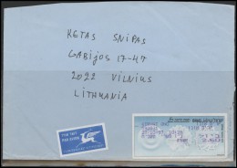 ISRAEL Postal History Cover Brief IL 017 Machine Franking Air Mail - Briefe U. Dokumente