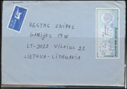 ISRAEL Postal History Cover Brief IL 018 Machine Franking Air Mail - Lettres & Documents