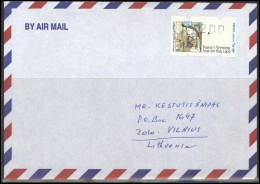 ISRAEL Postal History Cover Brief IL 019 ATM Automatic Stamps Air Mail - Briefe U. Dokumente