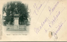 CPA 29 CARHAIX STATUE DE LA TOUR D AUVERGNE 1900 - Carhaix-Plouguer