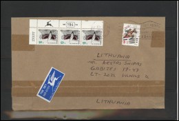 ISRAEL Postal History Cover Brief IL 032 Birds Sports Horse Riding Air Mail - Brieven En Documenten