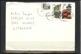 ISRAEL Postal History Cover Brief IL 033 Architecture Pottery Ceramics Air Mail - Lettres & Documents