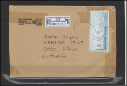 ISRAEL Postal History Cover Brief IL 035 ATM Automatic Stamps Franking Machine Air Mail - Briefe U. Dokumente