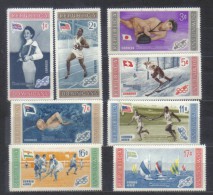 Dominicana Mi 660-667 Winners Summer Olympics 1956 Fencing Swimming Yachting Wrestling 1958 MNH - Ete 1956: Melbourne