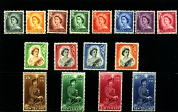 NEW ZEALAND - 1953  DEFINITIVE QUEEN ELISABETH  SET  MINT NH - Nuevos