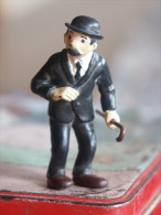 FIGURINE TINTIN BULLY PIB DUPONT CANNE AMOVIBLE CAOUTCHOUC MOU HERGE - Tintin