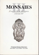 Monnaies Vente Sur Offres Du 22 Octobre 1997 - Libri & Software